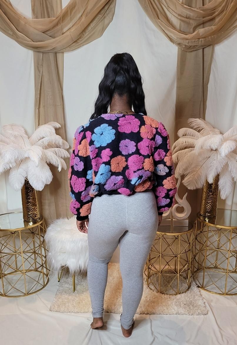Flower Bomb Sweater Jacket