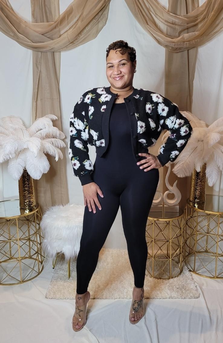 Flower Bomb Sweater Jacket
