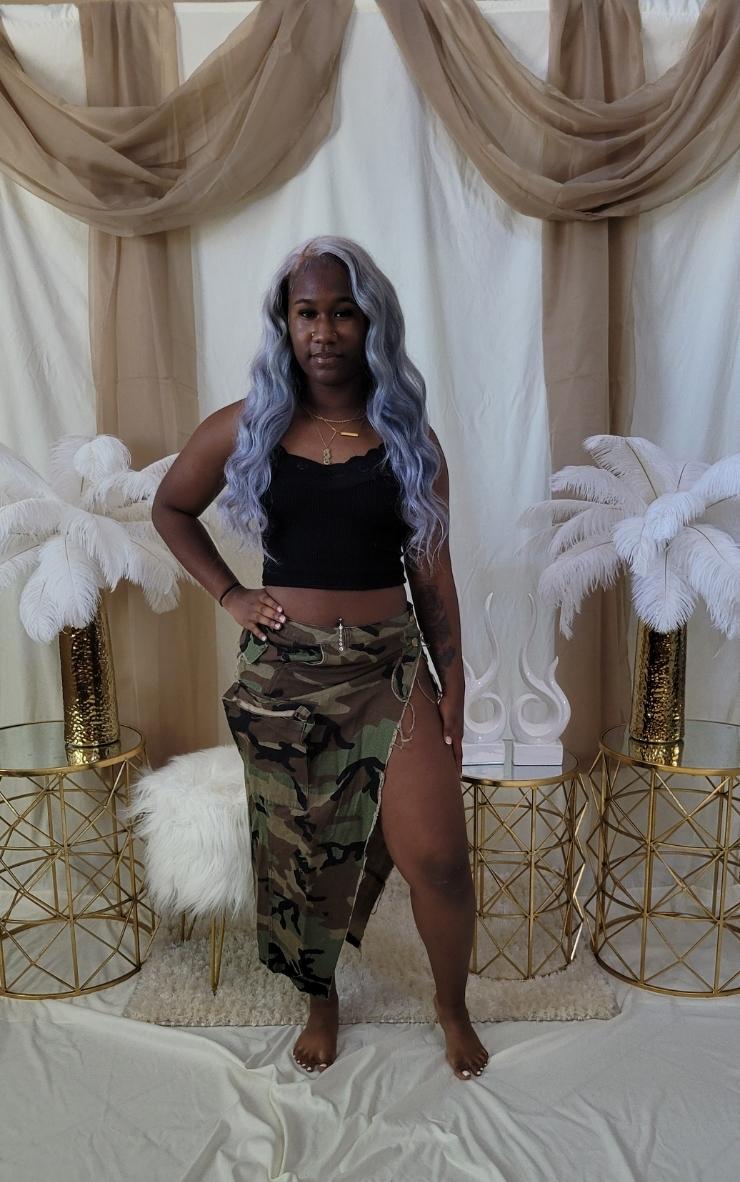 Sexy Soldier Maxi Skirt