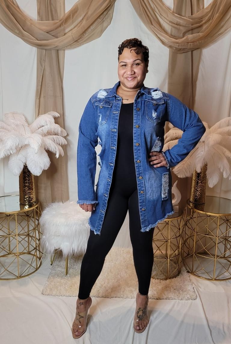 Shredded Denim Jacket